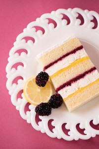 lemon berry wedding cake